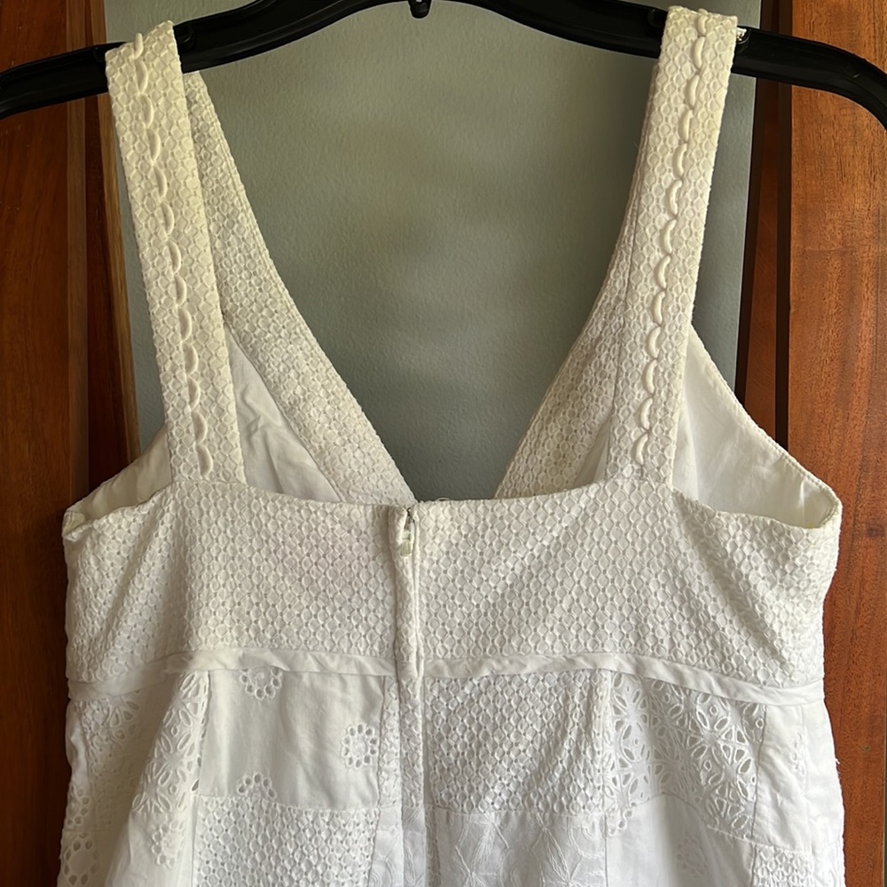 Lilly Pulitzer White Patchwork Eyelet Sleeveless … - image 7